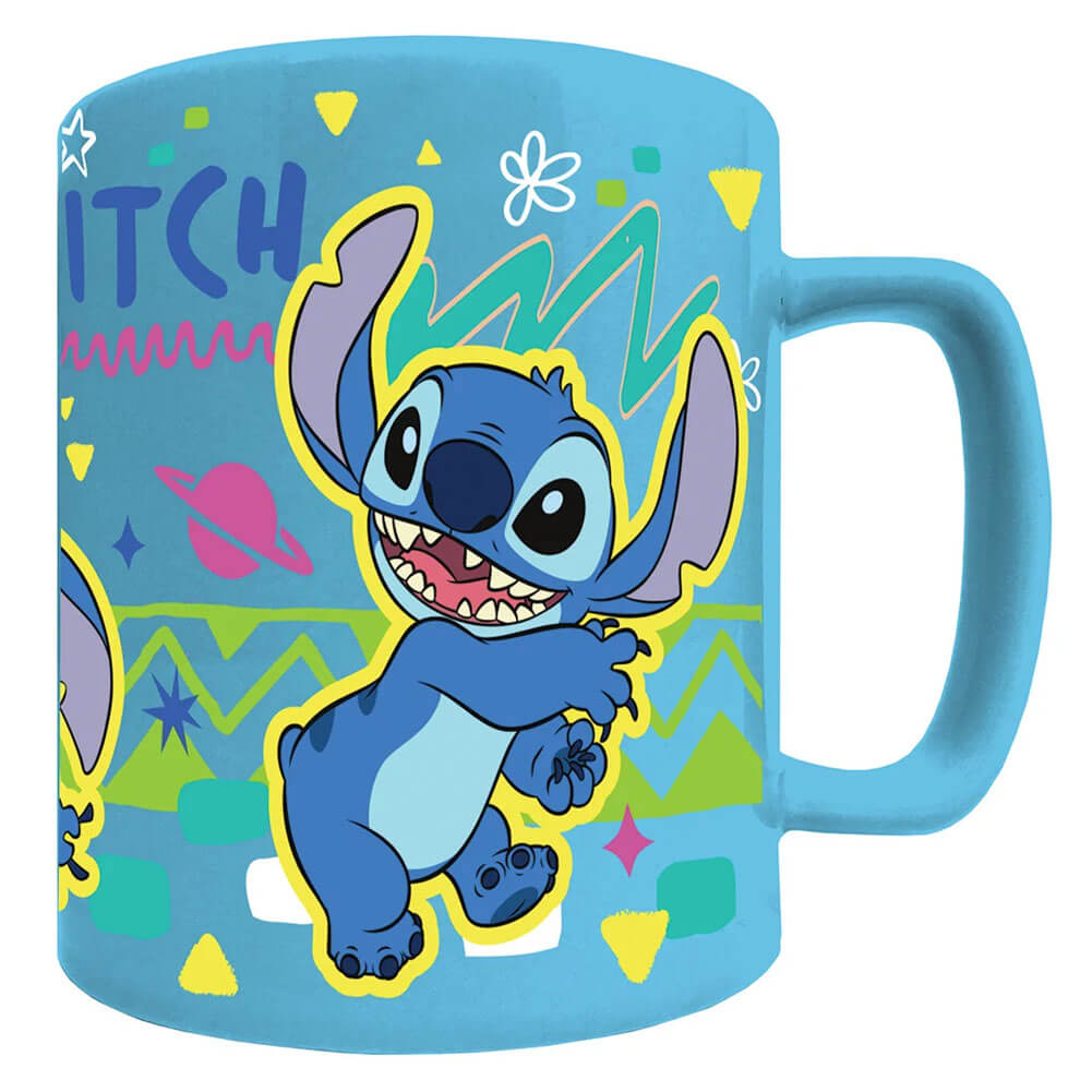 Lilo & Stitch Fuzzy Stitch Mug LKT Sport Enjoy your drink with a touch of mischief... this mug combines unique design along with a removable fluffy cover for added comfortThis vibrant blue mug includes images of Stitch posing with his name across the topT
