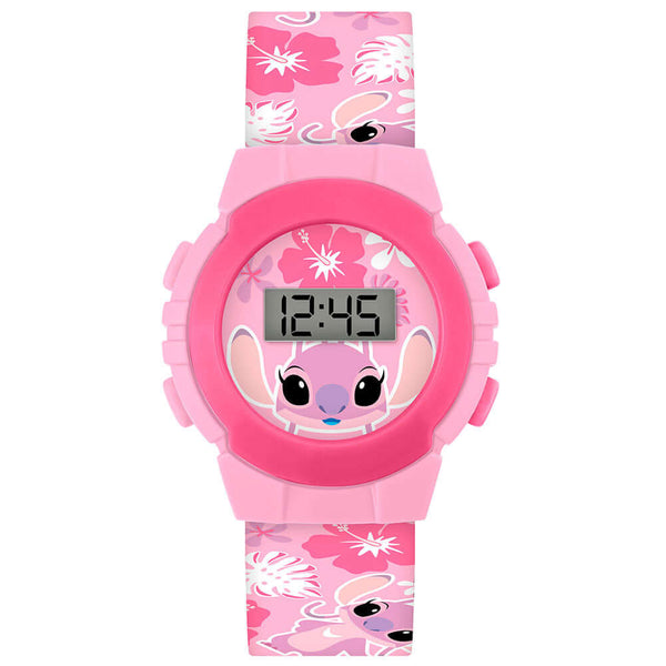 Lilo & Stitch Kids Digital Watch Angel LKT Sport Kids classic digital watchEasy to read display featuring Angel in the backgroundVibrant printed silicone strap with traditional buckle fasteningManufacturer's 1 year guaranteeOfficial licensed productSuitab