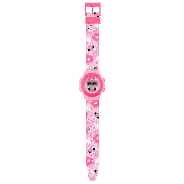 Lilo & Stitch Kids Digital Watch Angel LKT Sport Kids classic digital watchEasy to read display featuring Angel in the backgroundVibrant printed silicone strap with traditional buckle fasteningManufacturer's 1 year guaranteeOfficial licensed productSuitab