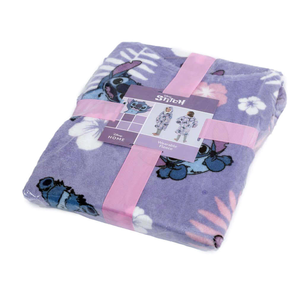 Lilo & Stitch Kids Poncho Blanket LKT Sport Luxury purple poncho, featuring a multi Stitch design and hood to keep you extra cosySuper soft and warm wearable fleece poncho blanket100% polyester exclusive of trimmings, machine washableOfficial licensed pro