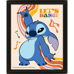 Lilo & Stitch Let's Dance Framed 3D Picture LKT Sport Featuring a moving image of a dancing StitchThis awesome 3D lenticular design gives you two images in oneComes ready to hang in a stylish black frameOfficial licensed productApprox 25cm x 20cm (10in x