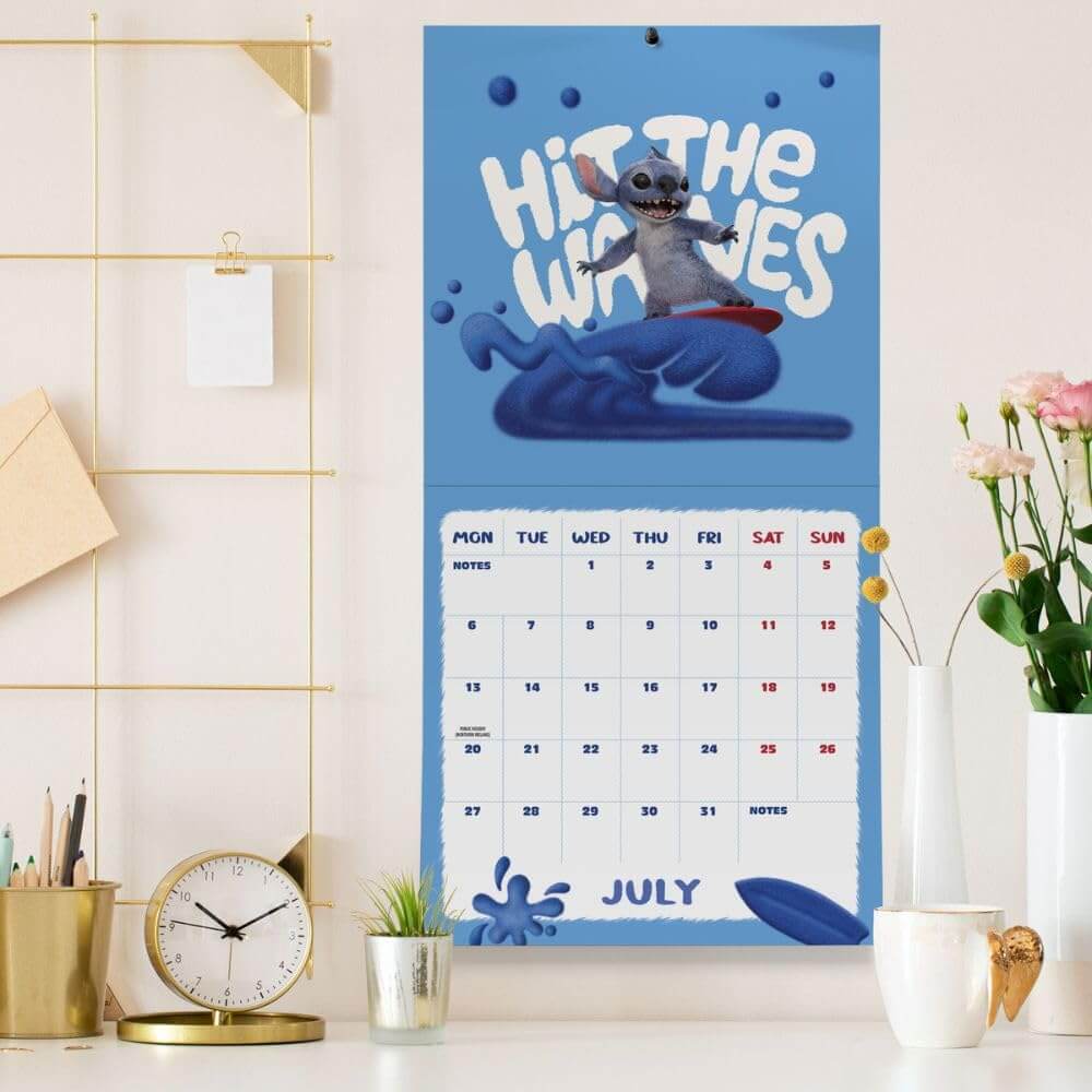 Lilo & Stitch Live Action Square Calendar 2026 LKT Sport Entertainment>Movies>Lilo & Stitch Wall Calendars
