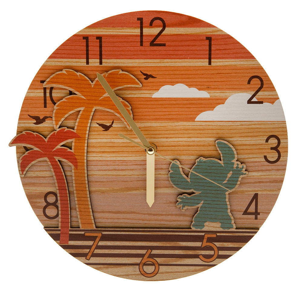 Lilo & Stitch Premium Wooden Wall Clock LKT Sport Entertainment>Movies>Lilo & Stitch