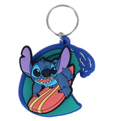 Lilo & Stitch Surfing Stitch PVC Spinner Keyring LKT Sport Entertainment>Movies>Lilo & Stitch Keychains