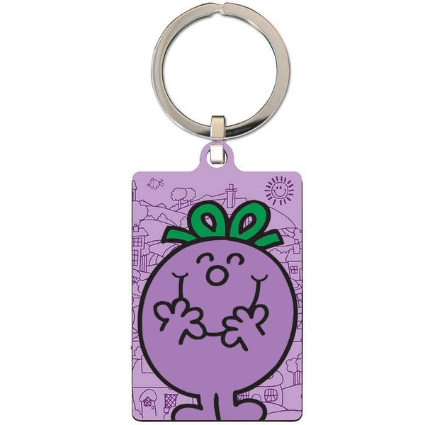 Little Miss Naughty Metal Keyring LKT Sport Bright, colourful and highly detailed metal keyringFront features a cartoon image of Little Miss NaughtyReverse features a character image with the text Little Miss NaughtyOfficial licensed productApprox 60mm x