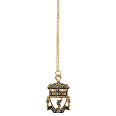 Liverpool FC 18ct Gold Plated on Silver Crest Pendant & Chain LKT Sport Football>Premier League>Liverpool FC