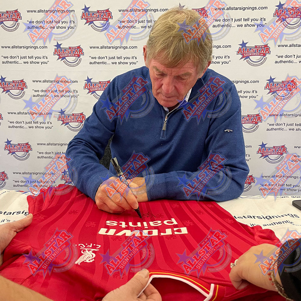 Liverpool FC 1986 Dalglish Signed Shirt Silhouette LKT Sport Football>Premier League>Liverpool FC
