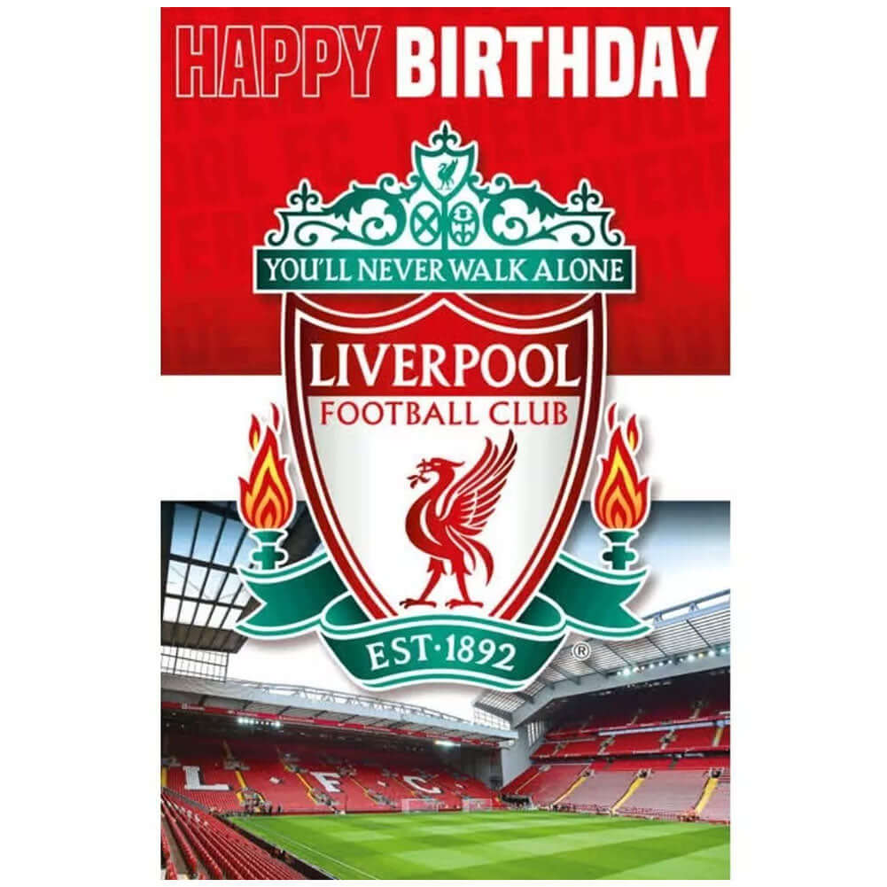 Liverpool FC 3D Lenticular Birthday Card LKT Sport Football>Premier League>Liverpool FC Greeting Cards
