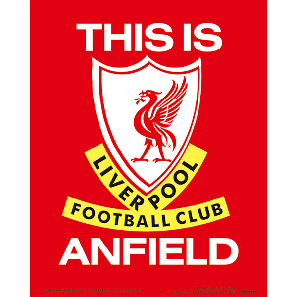 Liverpool FC 3D Print LKT Sport Features images moving between an image of Anfield and the iconic 'This Is Anfield' signThis awesome 3D lenticular design gives you two images in oneOfficial licensed productApprox 25cm x 20cm (10in x 8in) Posters