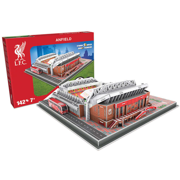Liverpool FC 3D Stadium Puzzle LKT Sport 3D replica of the Anfield Road142pc puzzleSuitable for ages 7+Official licensed productApprox 37cm x 37cm x 11cm Puzzles