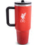 Liverpool FC 40oz Tumbler LKT Sport Red 40oz thermal tumbler, ideal for Liverpool fans of all agesKeep your drinks hot or cold for hours with double-walled insulationIncludes a soft grip handle for extra comfortWith a sturdy drinking spout to avoid any un