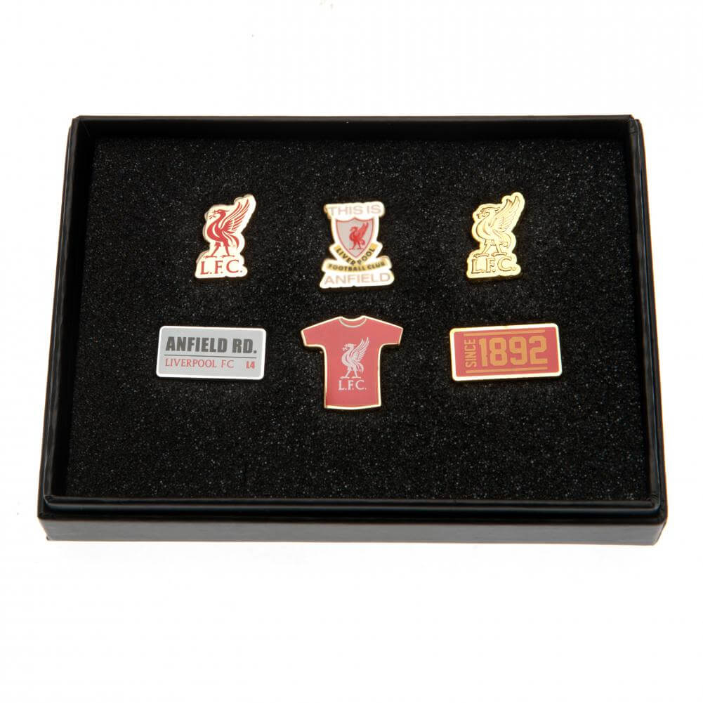 Liverpool FC 6pc Badge Set LKT Sport Football>Premier League>Liverpool FC Sports Fan Accessories