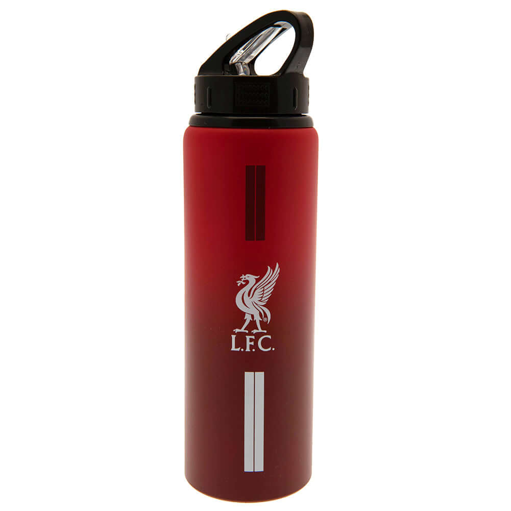 Liverpool FC Aluminium Drinks Bottle ST LKT Sport Vibrant stripe design aluminium drinks bottleFeaturing the Liverbird crest and text printed in whiteCanteen quench cap with a closable drinking spoutOfficial licensed productApprox 750ml (25oz)Approx 26cm Hauptbild