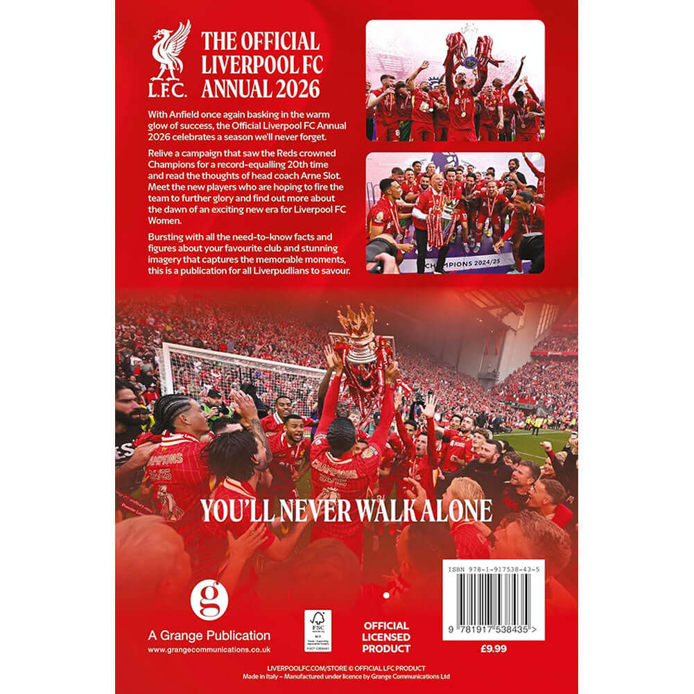 Liverpool FC Annual 2026 LKT Sport Football>Premier League>Liverpool FC Print Books