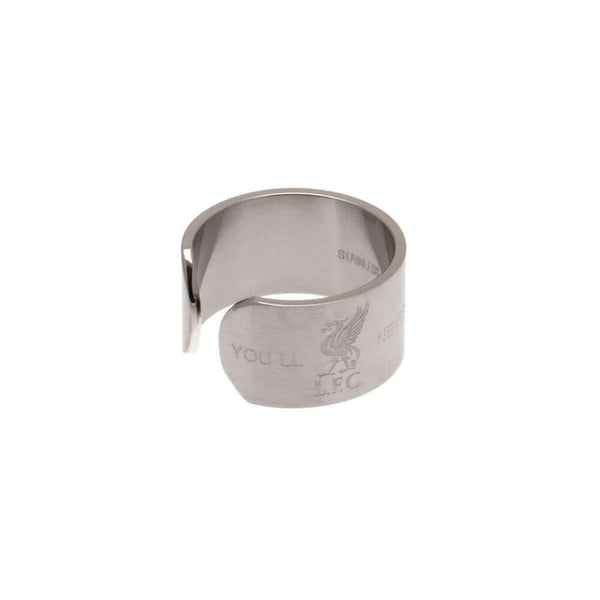 Liverpool FC Bangle Ring Large LKT Sport Stainless steel bangle style ringEngraved with the Liverpool crestOfficial licensed productRing size X Rings