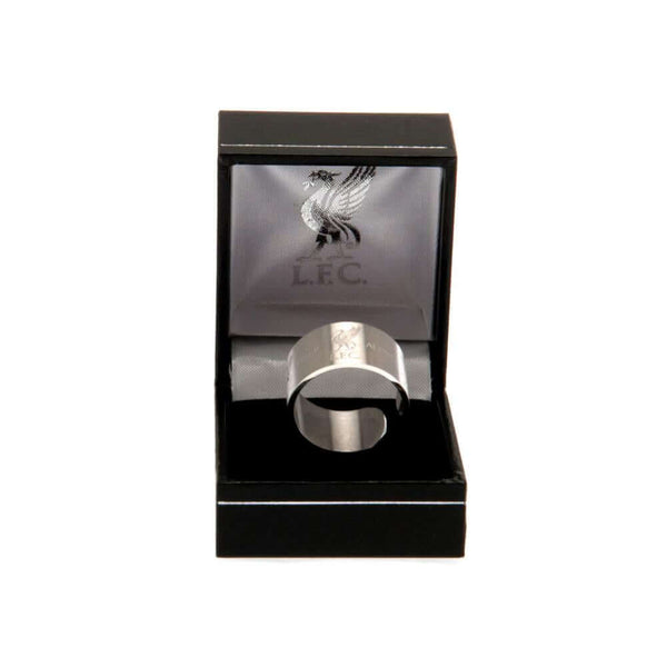 Liverpool FC Bangle Ring Large LKT Sport Stainless steel bangle style ringEngraved with the Liverpool crestOfficial licensed productRing size X Rings