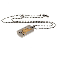 Liverpool FC Bi Colour Cut Out Dog Tag & Chain LKT Sport Football>Premier League>Liverpool FC Necklaces