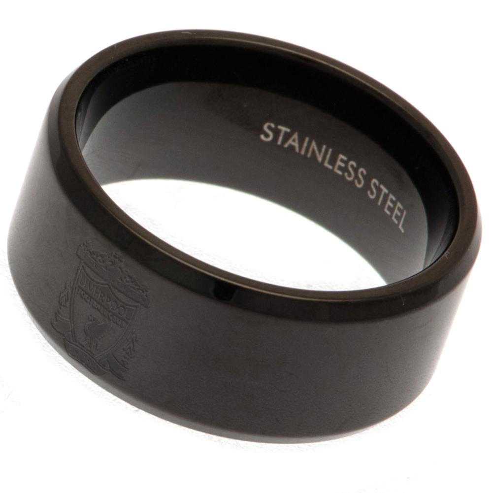 Liverpool FC Black IP Ring Large LKT Sport Football>Premier League>Liverpool FC Rings