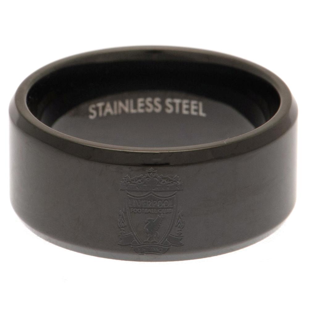 Liverpool FC Black IP Ring Medium LKT Sport Football>Premier League>Liverpool FC Rings