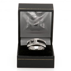 Liverpool FC Black Inlay Ring Small LKT Sport Football>Premier League>Liverpool FC Rings