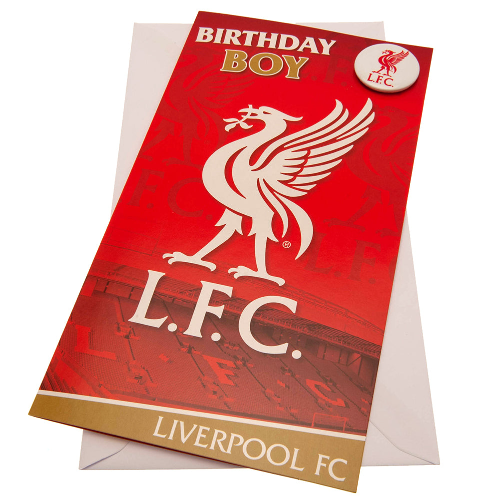 Liverpool FC Boy Birthday Card LKT Sport Football>Premier League>Liverpool FC Greeting Cards