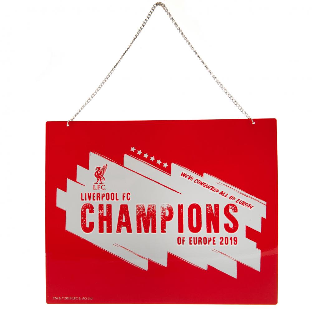 Liverpool FC Champions Of Europe Metallschild Zweitbild
