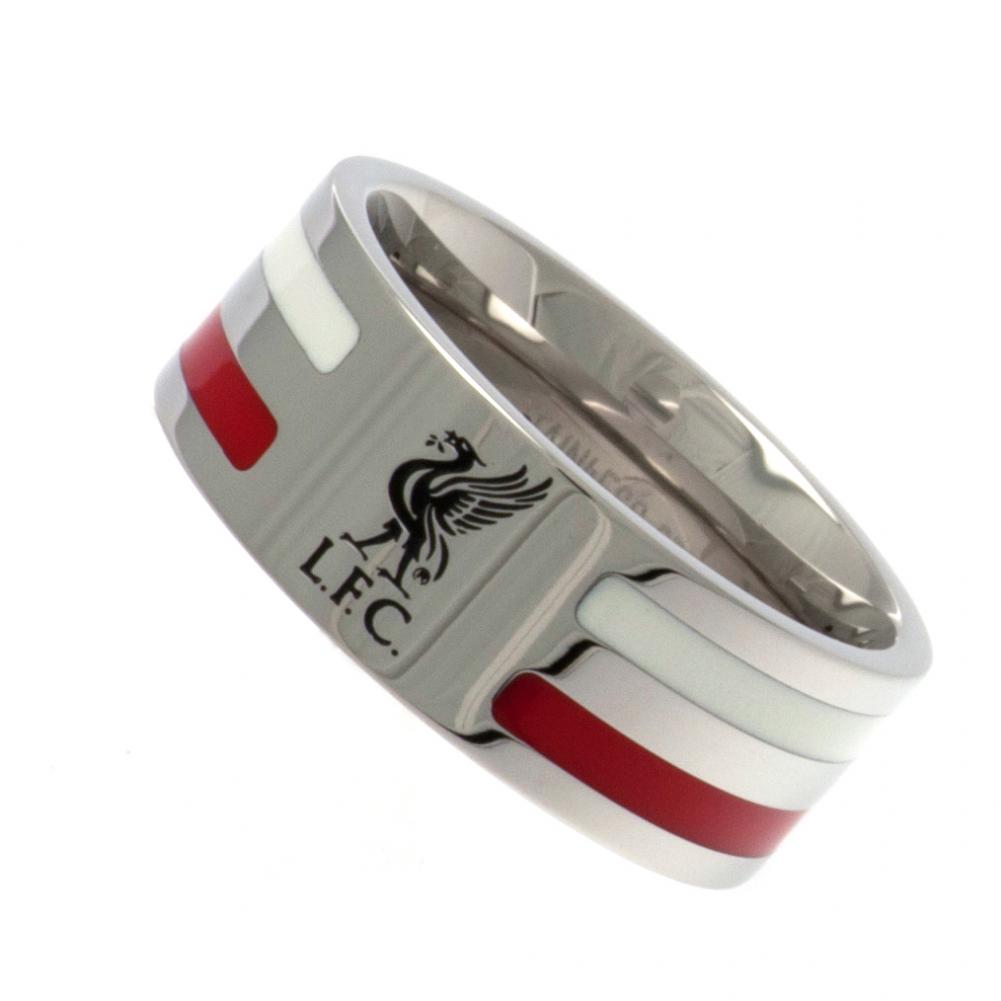 Liverpool FC Colour Stripe Ring Medium LKT Sport Football>Premier League>Liverpool FC Rings