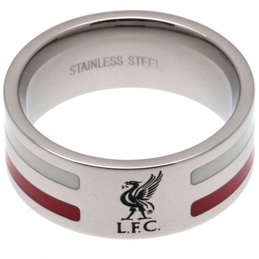 Liverpool FC Colour Stripe Ring Small LKT Sport Football>Premier League>Liverpool FC Rings