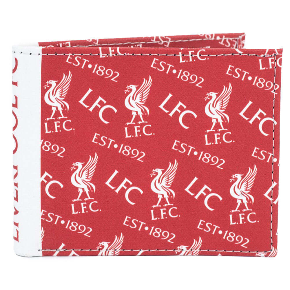 Liverpool FC Coloured Icon Wallet LKT Sport Vibrant brushed canvas wallet featuring an Liverpool multi icon designBi-fold design with 1 note pocket and 4 card slotsincluding a window and 2 additional slotsOfficial licensed productApprox 11cm x 9cm Wallets