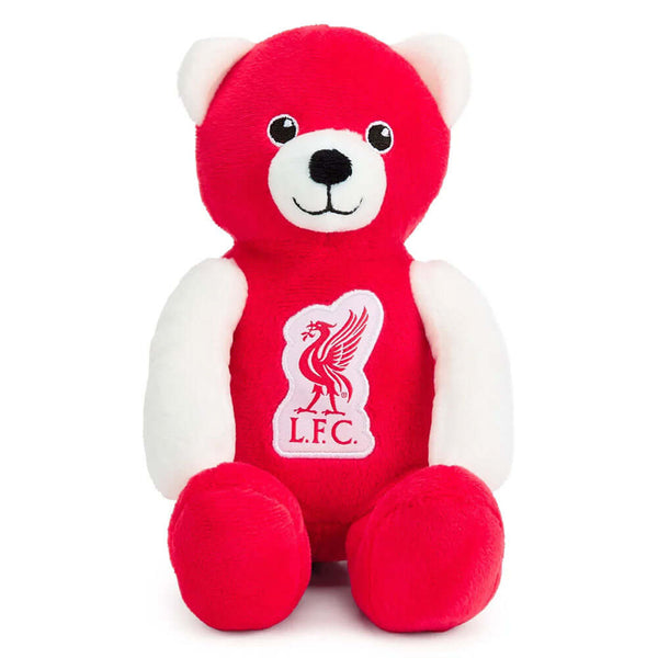 Liverpool FC Contrast Bear LKT Sport Soft to handle, tactile plush bearWith Liverpool FC branding including a Liverbird on the chest100% polyesterOfficial licensed productApprox 23cm tall Stuffed Animals