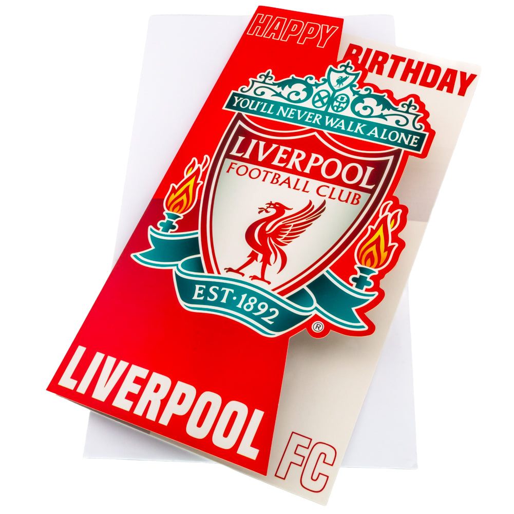Liverpool FC Crest Birthday Card LKT Sport Football>Premier League>Liverpool FC Greeting Cards