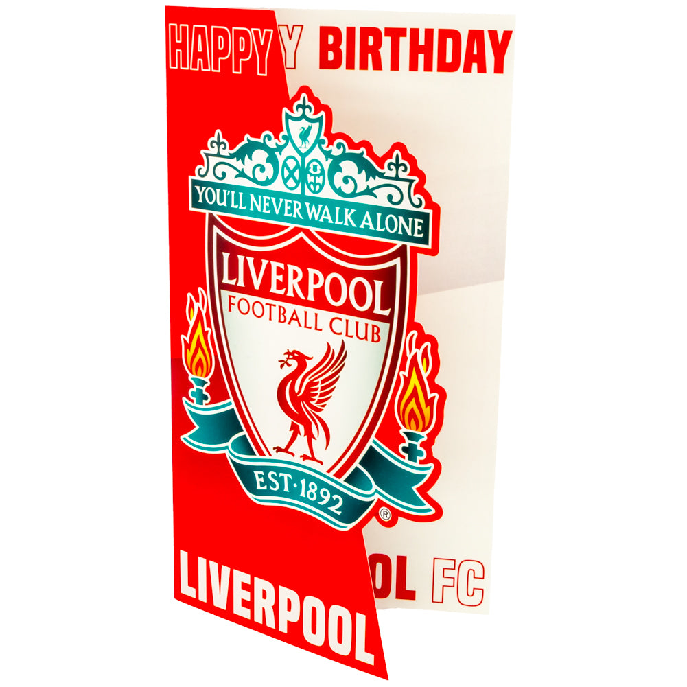 Liverpool FC Crest Birthday Card LKT Sport Football>Premier League>Liverpool FC Greeting Cards