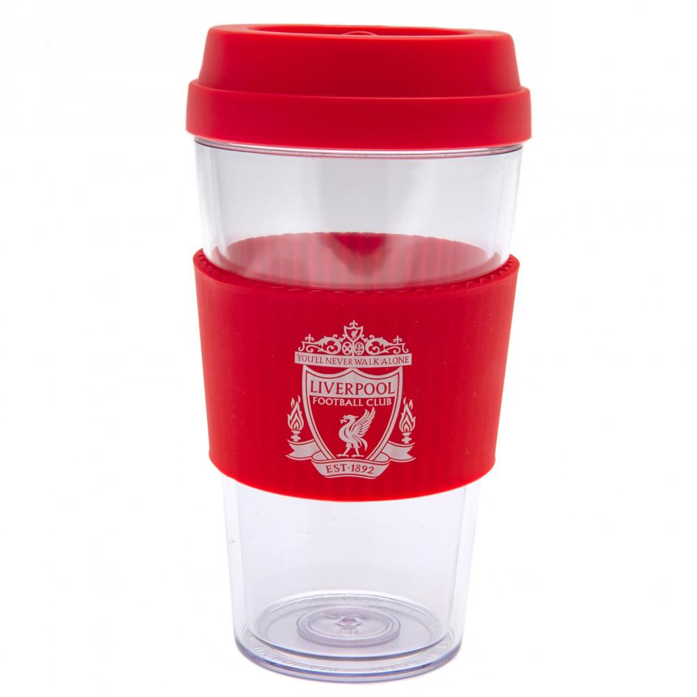 Liverpool FC Crest Silicone Grip Travel Mug LKT Sport Football>Premier League>Liverpool FC Travel Mugs