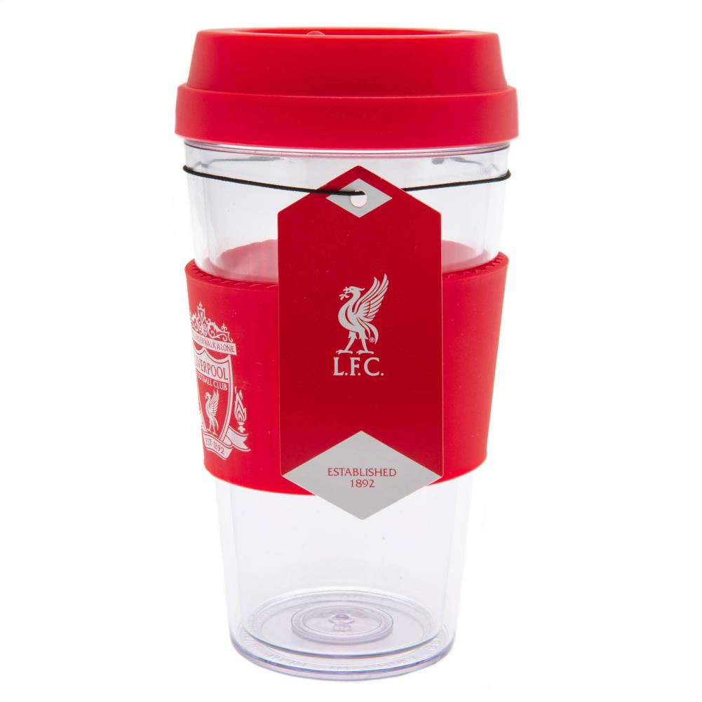 Liverpool FC Crest Silicone Grip Travel Mug LKT Sport Football>Premier League>Liverpool FC Travel Mugs