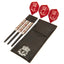 Liverpool FC Darts Set LKT Sport LFC essential darts set3 x dart barrels with red detail3 x black dart shafts3 x red dart flights with white Liverpool crestsComplete with a PU carts case printed with the Liverpool crestOfficial licensed product Darts