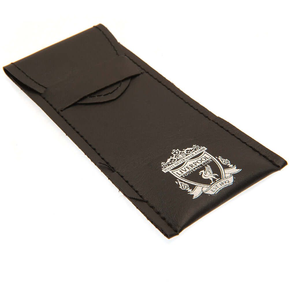 Liverpool FC Darts Set LKT Sport LFC essential darts set3 x dart barrels with red detail3 x black dart shafts3 x red dart flights with white Liverpool crestsComplete with a PU carts case printed with the Liverpool crestOfficial licensed product Darts