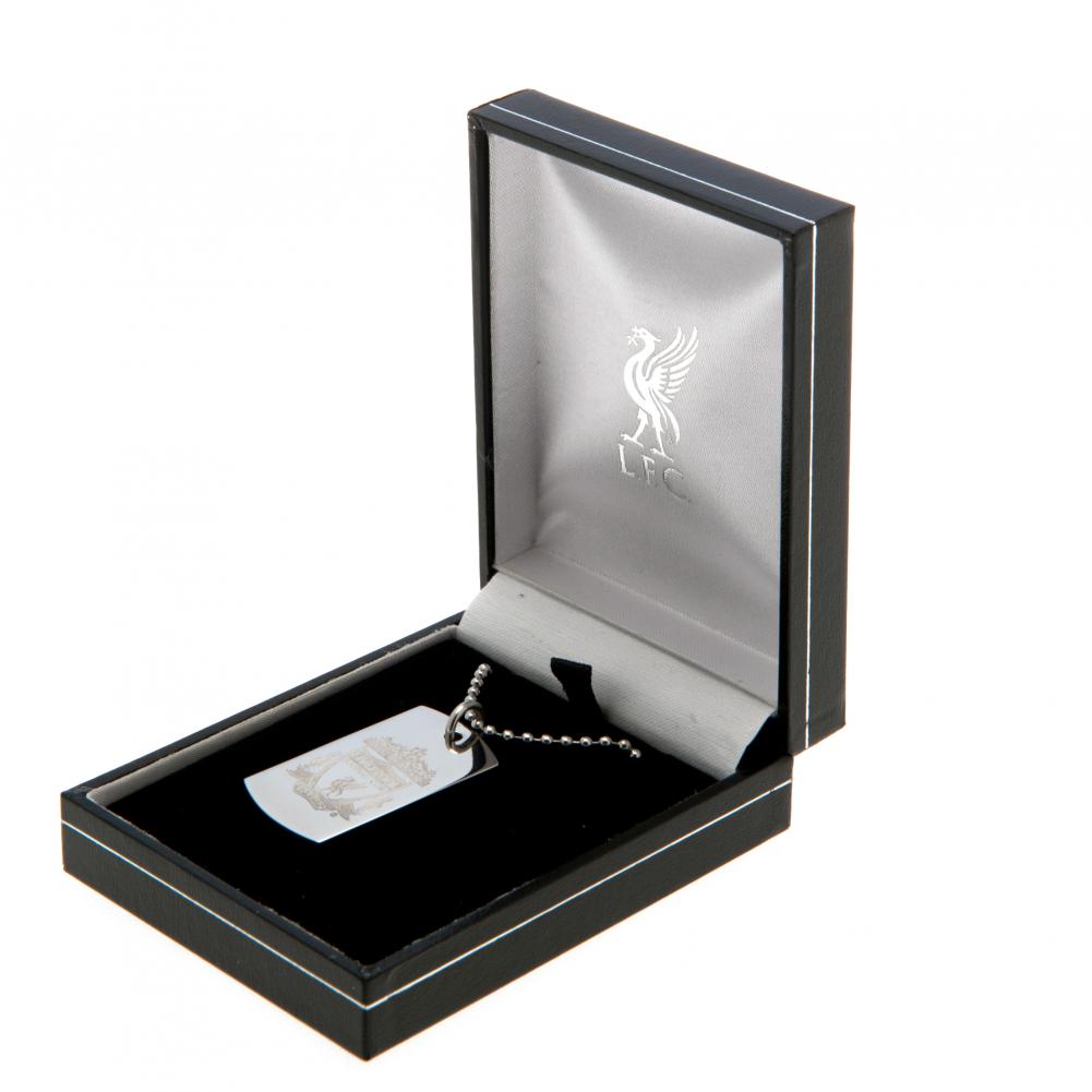 Liverpool FC Engraved Dog Tag & Chain CR LKT Sport Football>Premier League>Liverpool FC Necklaces