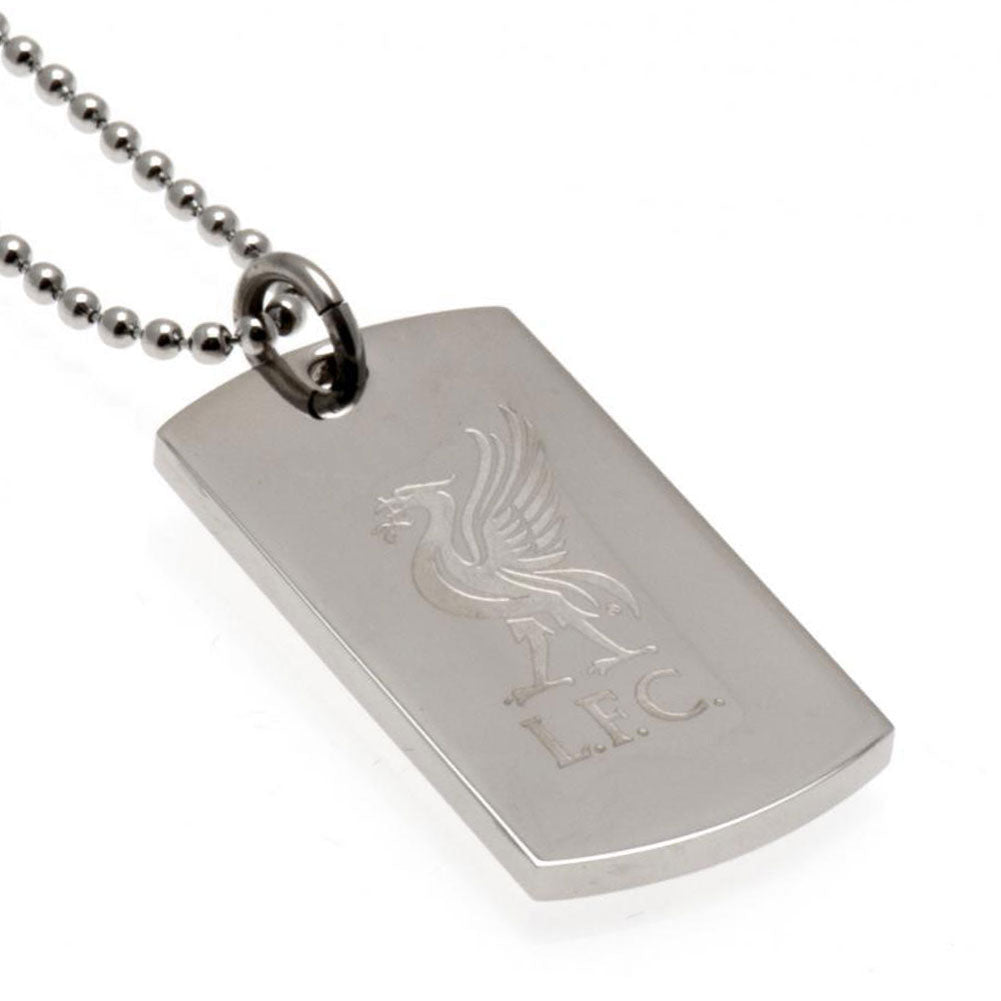 Liverpool FC Engraved Dog Tag & Chain LB LKT Sport Football>Premier League>Liverpool FC Necklaces