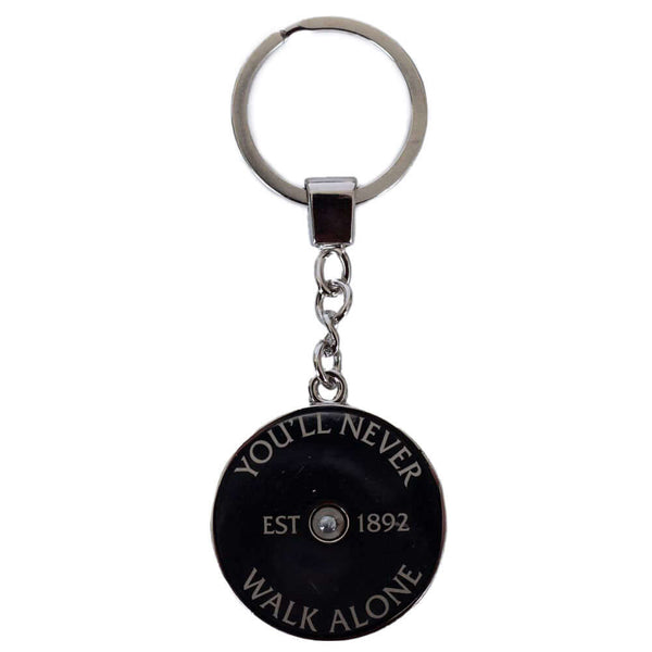 Liverpool FC Fidget Spinner Keyring LKT Sport Metal spinner fidget keyring with chain and split ringFeaturing a spinning Liverbird logoMetal alloy with silver style finishOfficial licensed productApprox 40mm x 40mm Keychains