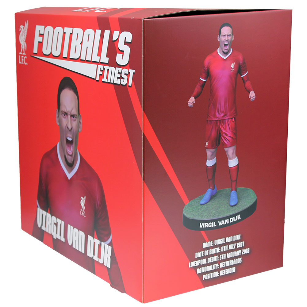 Liverpool FC Football's Finest Virgil Van Dijk Premium 60cm Statue LKT Sport Football>Premier League>Liverpool FC|Football>SoccerStarz