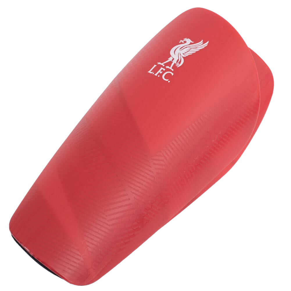 Liverpool FC Fuse Shin Pads Youths LKT Sport Red fuse design slip in shin guards featuring a white Liverbird crestThick moulded plastic shell with a comfortable padded interiorOfficial licensed productSize youths - to fit average 10 to 12 years (160cm)App