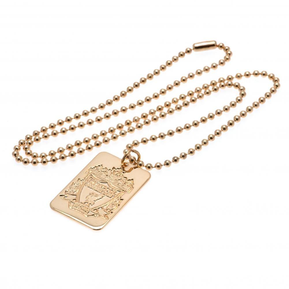 Liverpool FC Gold Plated Dog Tag & Chain LKT Sport Football>Premier League>Liverpool FC Necklaces