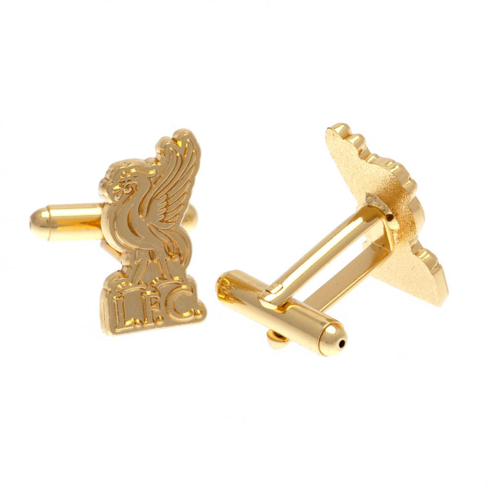Liverpool FC Gold Plated Liverbird Cufflinks LKT Sport Football>Premier League>Liverpool FC Cufflinks