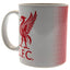 Liverpool FC Halftone Mug LKT Sport Ceramic everyday coffee mug Red and white halftone design featuring a large Liverpool club crest Glazed kiln fired finish with white handle Official licensed product Approx 315ml (11oz) Approx 9cm tall, 8cm in diameter