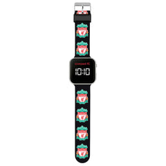 Liverpool FC LED Kids Watch LKT Sport LFC kids branded LED watchThe watch displays the time and the date in large, easy to read format, including 12hr or 24hr optionsThe black branded sillicone strap displays the YNWA text and club crestThis watch feature