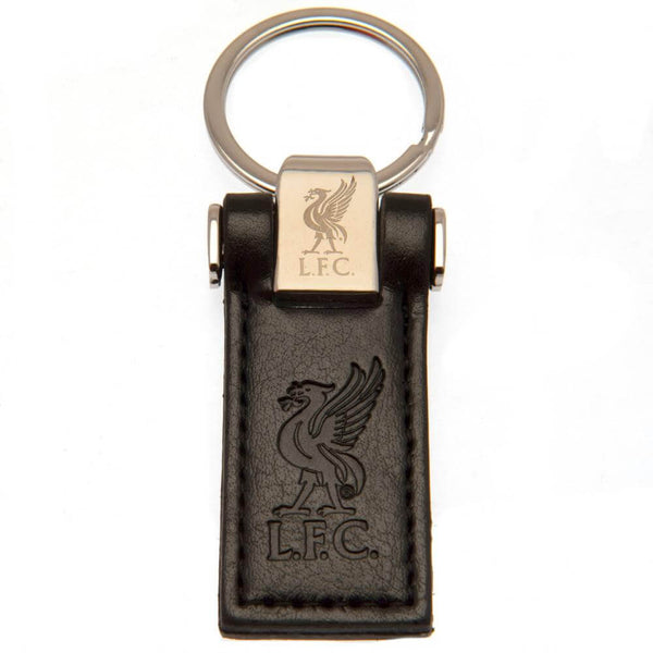 Liverpool FC Leather Key Fob LKT Sport Executive leather keyringMetal keeper top and leather fob designOfficial licensed productFob approx 6cm x 3cm Keychains