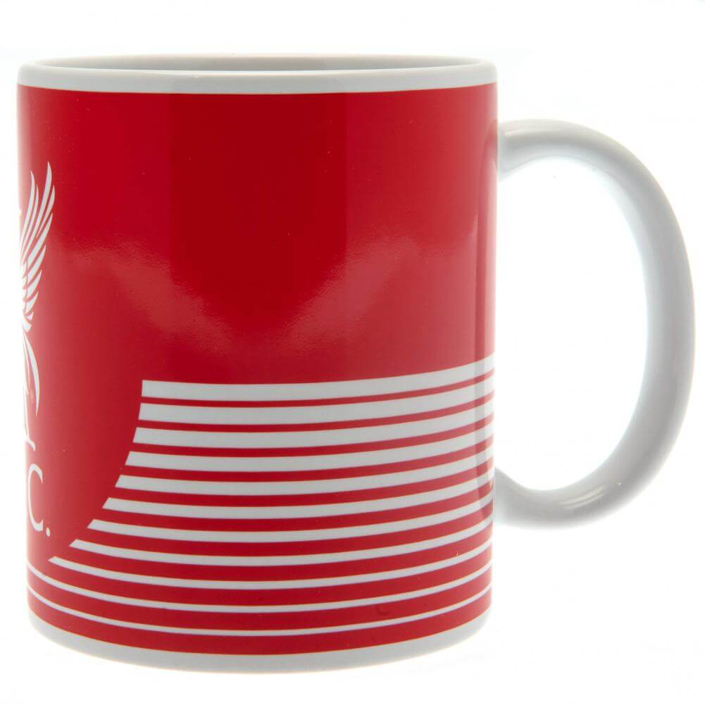 Liverpool FC Linea Mug LKT Sport Ceramic everyday coffee mugRed and white linea design featuring a large Liverpool club crestGlazed kiln fired finish with white handleOfficial licensed productApprox 315ml (11oz)Approx 9cm tall, 8cm in diameter Mugs