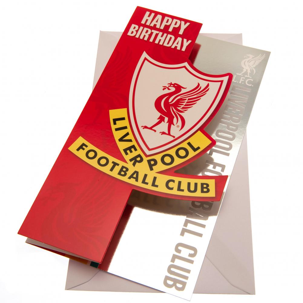 Liverpool FC Liverbird Birthday Card LKT Sport Football>Premier League>Liverpool FC Greeting Cards