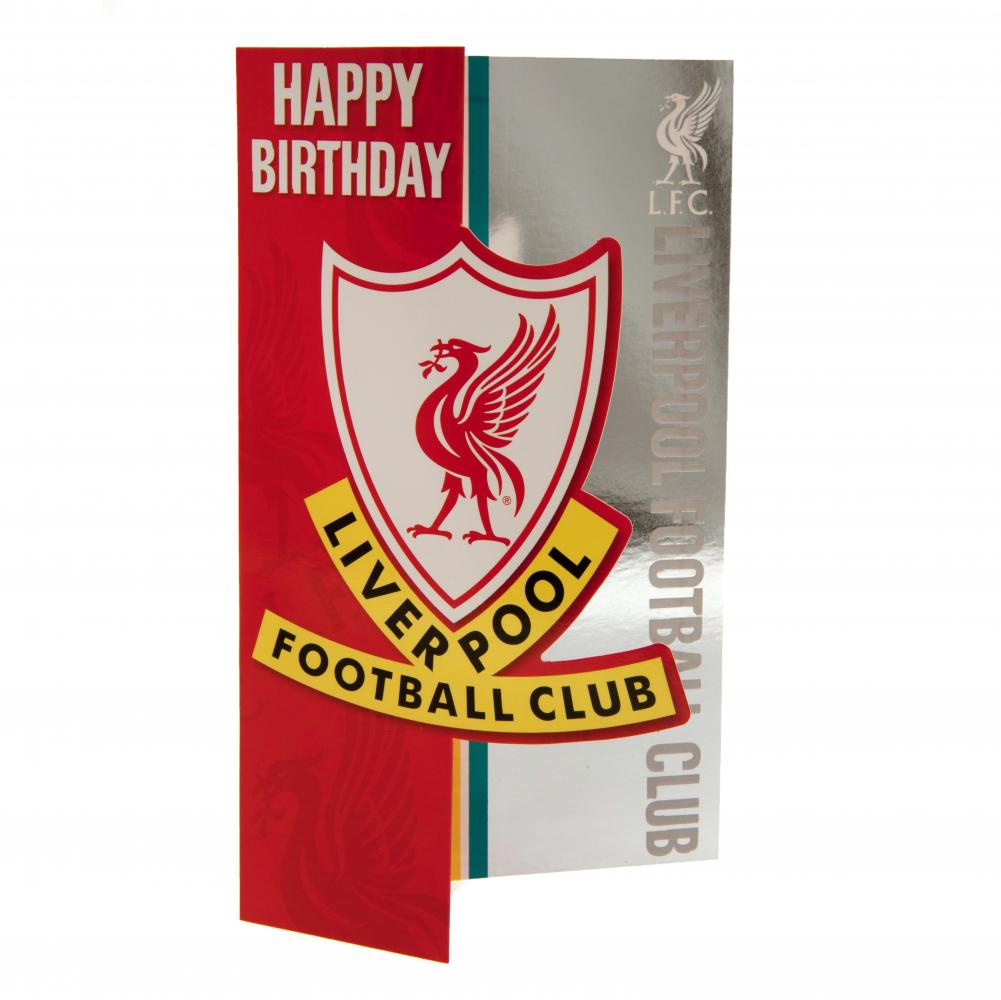 Liverpool FC Liverbird Birthday Card LKT Sport Football>Premier League>Liverpool FC Greeting Cards