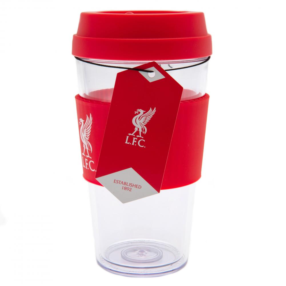 Liverpool FC Liverbird Silicone Grip Travel Mug LKT Sport Football>Premier League>Liverpool FC Travel Mugs